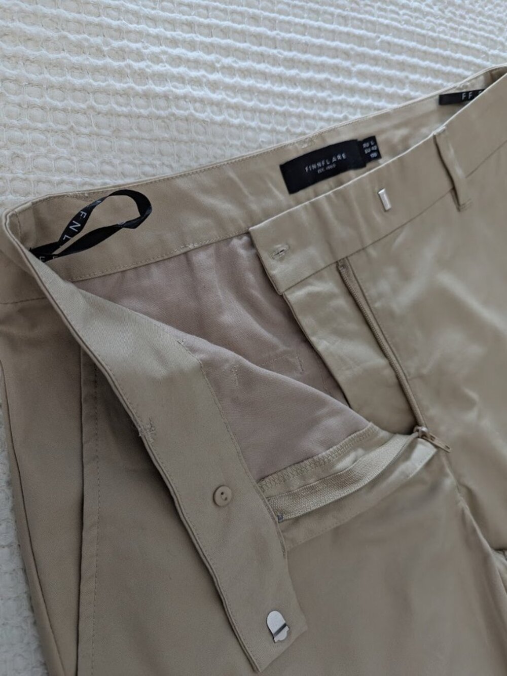 Culotte Pants Wide Leg Cotton Cropped Beige Casual Office Resortwear - Picture 9 of 14